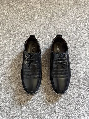 Gatsby Black Men's Lace-Up Oxford Shoes